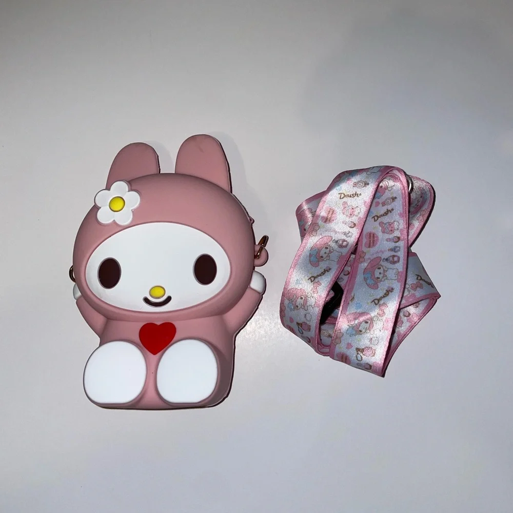 Hello Kitty MY MELODY small coin purse bag.NWT - Picture 3 of 3